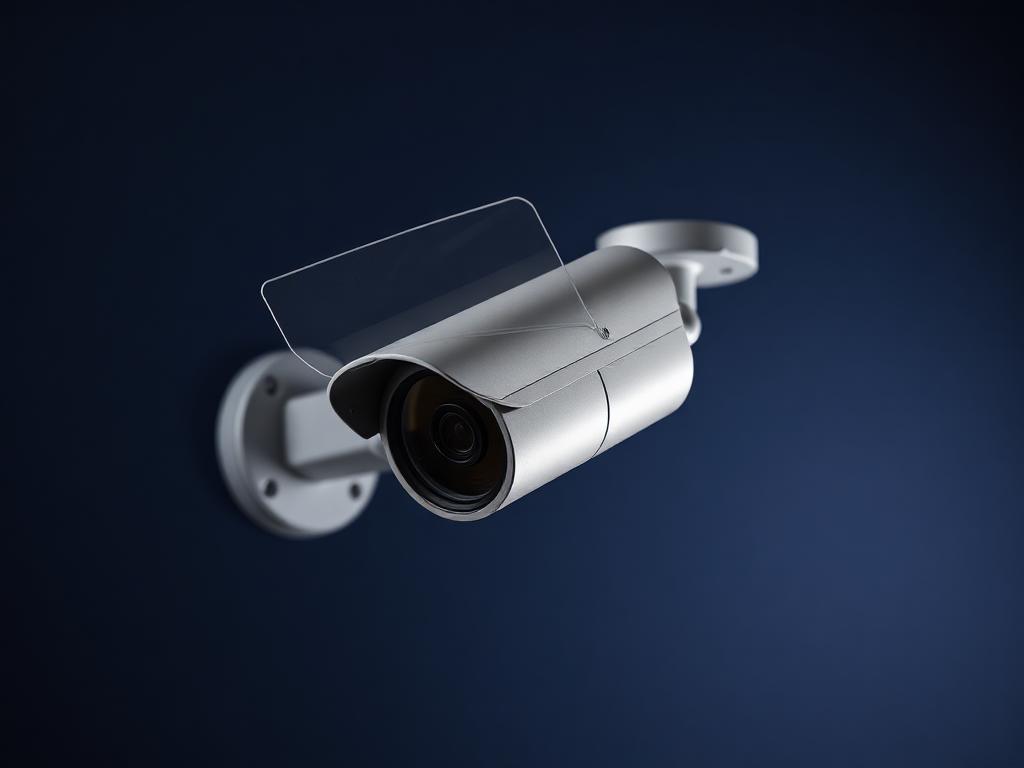 Bullet Camera with Integrated Sunshield