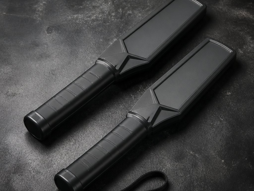 Paired handheld detector wands