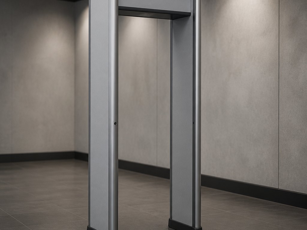 Archway in a screening corridor