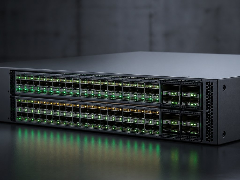 Core switch with fibre uplinks