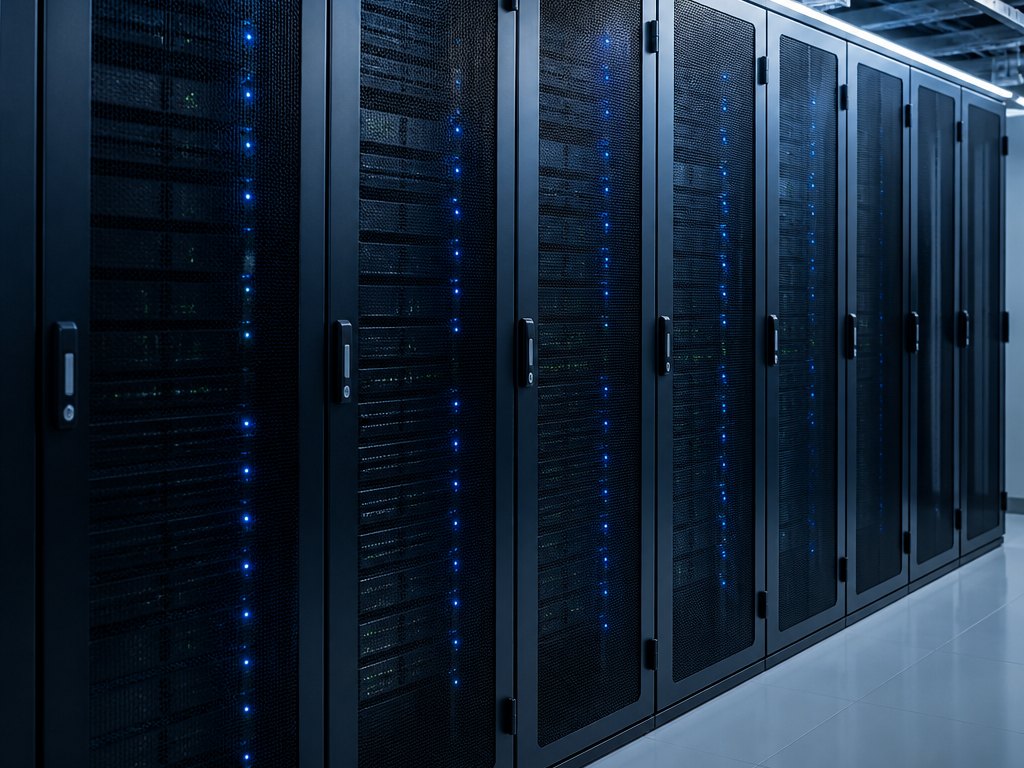 Cold aisle server cabinets