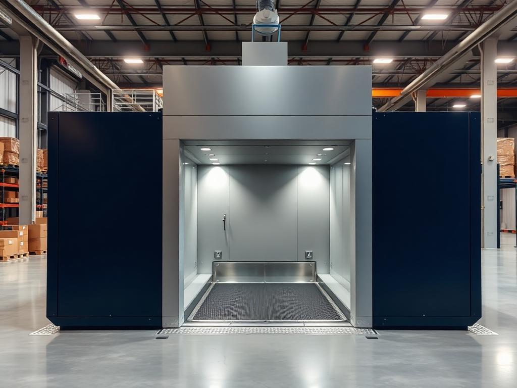 Dual-energy cargo inspection tunnel
